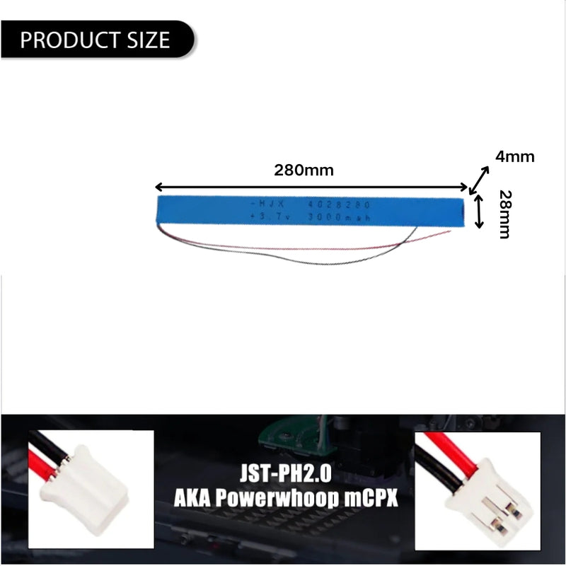 Load image into Gallery viewer, [PH2.0-JST Connector][4028280] Universal 3000mAh3.7V Rechargeable Li-Ion Lithium Polymer Battery - Polar Tech Australia
