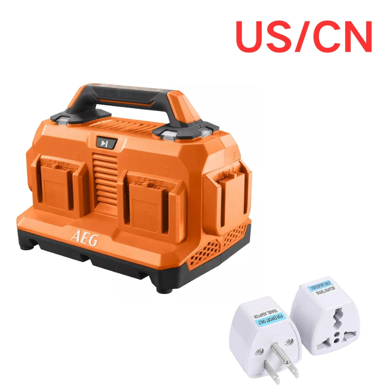 Cargue la imagen en el visor de la galería, [BL18C6][18V-5.0A] Genuine Original AEG 6-Port Fast Charger Electrical Tool Li-ion Battery - Replacement Charger - Polar Tech Australia
