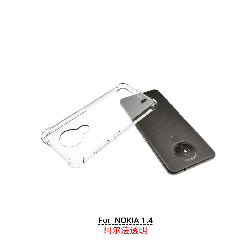 Cargue la imagen en el visor de la galería, Nokia 1.4 - AirPillow Cushion Transparent Soft Clear TPU Four Corners Protective Case - Polar Tech Australia

