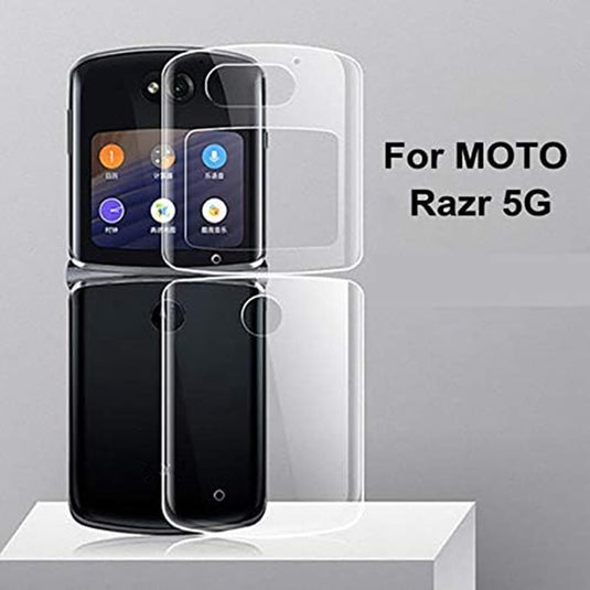 Motorola Moto Razr 5G 2020 - AirPillow Cushion Transparent Soft Clear TPU Case - Polar Tech Australia
