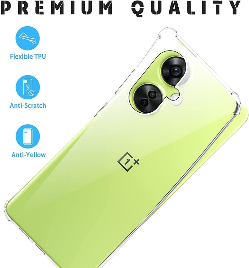 Chargez l&#39;image dans la visionneuse de la galerie, OnePlus 1+Nord CE 3 Lite/CE 3/N30 - AirPillow Cushion Transparent Soft Clear TPU Four Corners Protective Case - Polar Tech Australia
