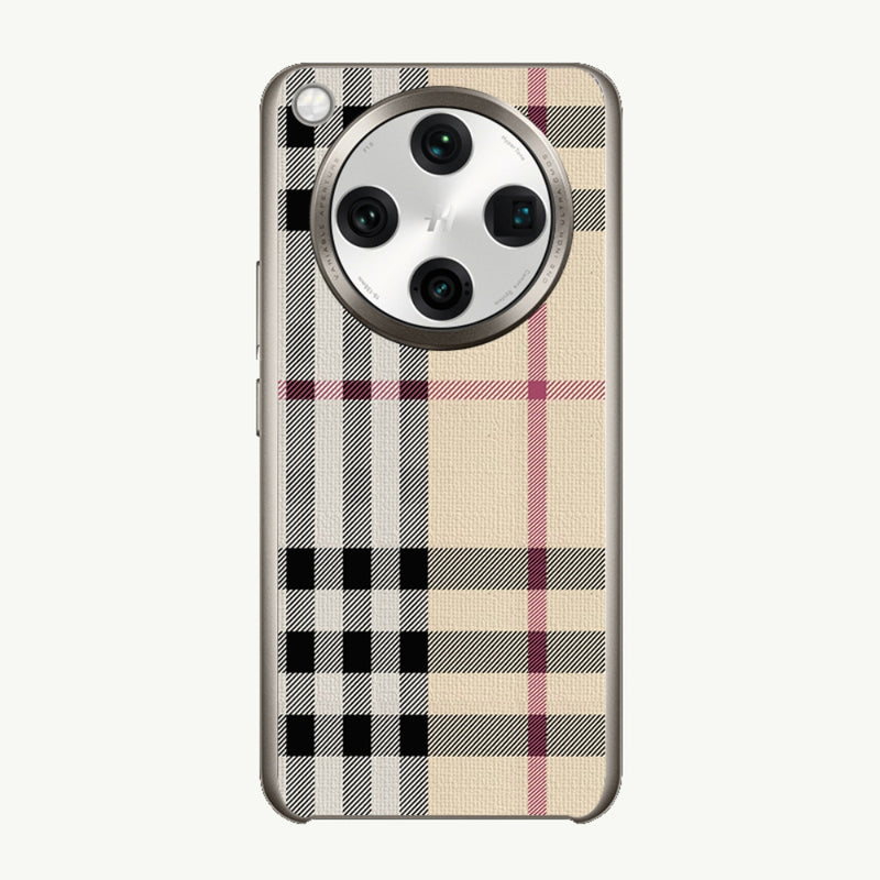 Cargue la imagen en el visor de la galería, OPPO Find X8 Ultra (PKJ110, PKU110) - Electroplated Trendy Brand Plain Leather Fashion Phone Case - Polar Tech Australia
