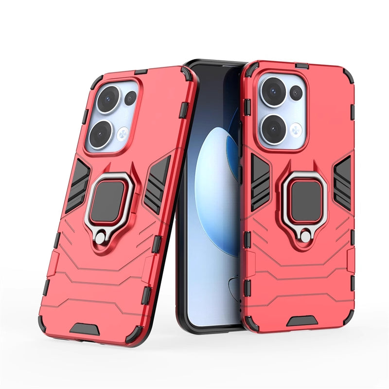 Chargez l&#39;image dans la visionneuse de la galerie, OPPO Reno13 Pro 5G (CPH2697) - Heavy Duty Armor Case With Ring Holder Stand - Polar Tech Australia
