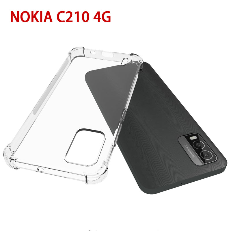 Cargue la imagen en el visor de la galería, Nokia C210 - AirPillow Cushion Transparent Soft Clear TPU Four Corners Protective Case - Polar Tech Australia
