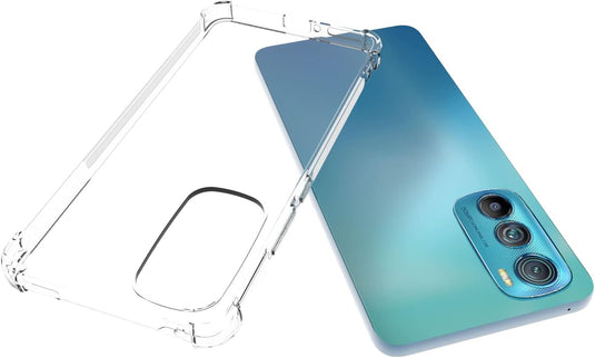 Motorola Moto Edge 30 - AirPillow Cushion Transparent Soft Clear TPU Four Corners Protective Case - Polar Tech Australia