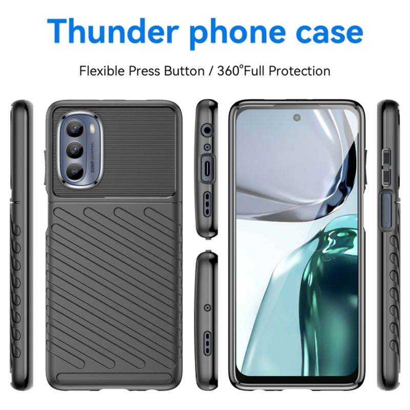 Chargez l&#39;image dans la visionneuse de la galerie, Motorola Moto G82 - Thunder Series Twill Texture Thickened Anti-fall Protection TPU Case - Polar Tech Australia
