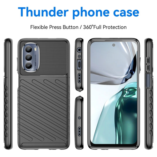 Motorola Moto G82 - Thunder Series Twill Texture Thickened Anti-fall Protection TPU Case - Polar Tech Australia