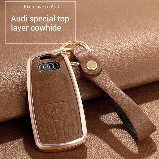 Audi 360° All Inclusive Car Key Fob Case Cover For A3, A4, A5, A6, A7, A8, Q2, Q5, Q7, Q8, e-tron