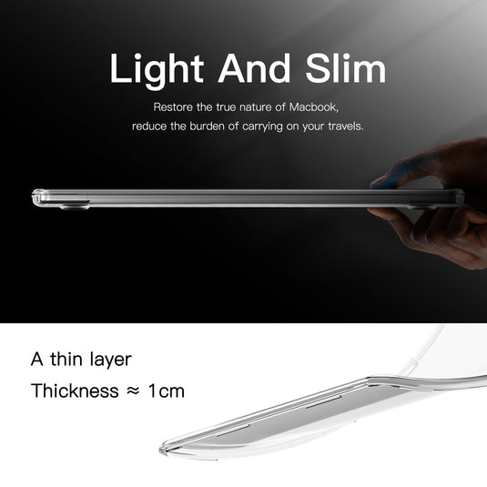 Apple MacBook Pro 14.2" (A2442 & A2779 & A2918 & A2992) Slim PC + TPU Scratch-Resistant Laptop Case