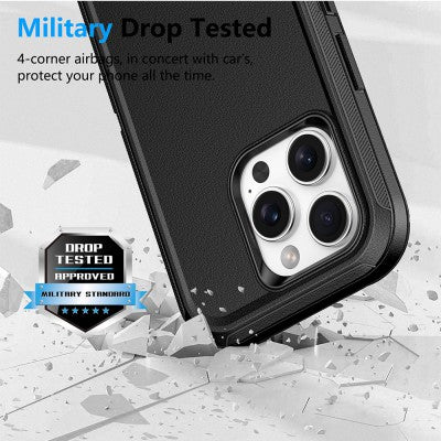 [With Belt Clip][MagSafe Compatible] Apple iPhone 16/16 Plus/16 Pro/16 Pro Max Adventurer Commuter Heavy Duty Drop Proof Case - Polar Tech Australia