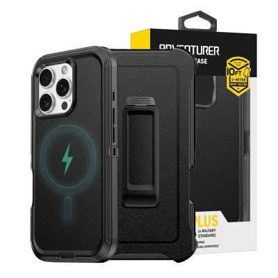 [With Belt Clip][MagSafe Compatible] Apple iPhone 16/16 Plus/16 Pro/16 Pro Max Adventurer Commuter Heavy Duty Drop Proof Case - Polar Tech Australia