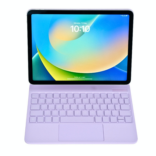 Magic Magnetic Floating Trackpad Wireless 7 Multi-Color Backlit Keyboard Case for Apple iPad Air 4/5 & Pro 11“ & Air 11” M2/M3 (2024/2025)