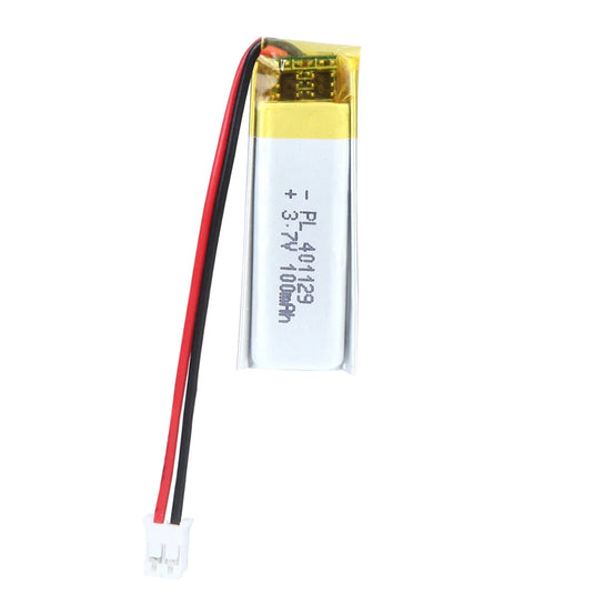 [PH2.0-JST Connector][401030] Universal 100mAh 3.7V Rechargeable Li-Ion Lithium Polymer Battery - Polar Tech Australia