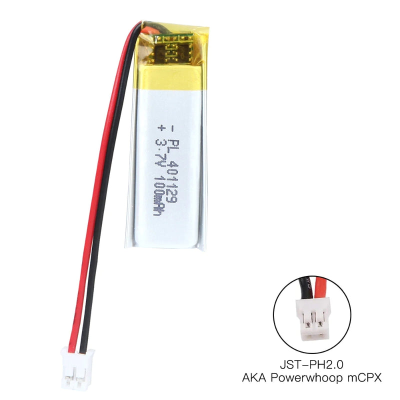 Load image into Gallery viewer, [PH2.0-JST Connector][401030] Universal 100mAh 3.7V Rechargeable Li-Ion Lithium Polymer Battery - Polar Tech Australia
