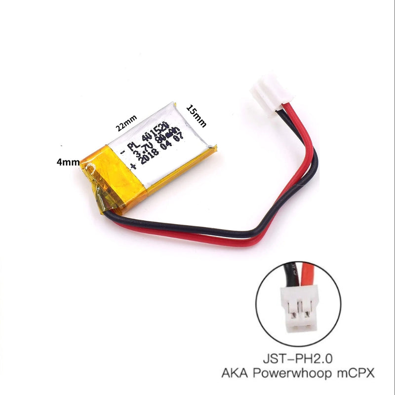 Load image into Gallery viewer, [PH2.0-JST Connector][401420] Universal 80mAh 3.7V Rechargeable Li-Ion Lithium Polymer Battery - Polar Tech Australia
