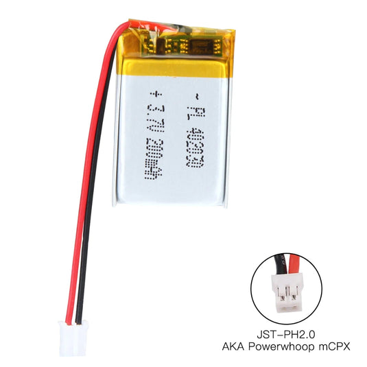 [PH2.0-JST Connector][402030] Universal 180mAh 3.7V Rechargeable Li-Ion Lithium Polymer Battery - Polar Tech Australia