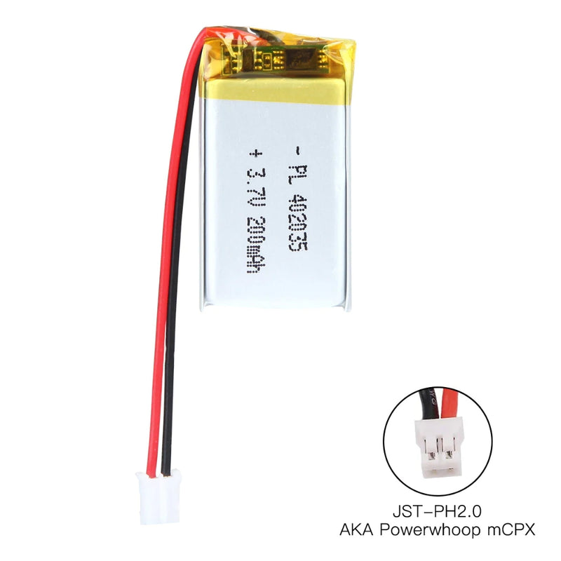 Load image into Gallery viewer, [PH2.0-JST Connector][402035] Universal 200mAh 3.7V Rechargeable Li-Ion Lithium Polymer Battery - Polar Tech Australia

