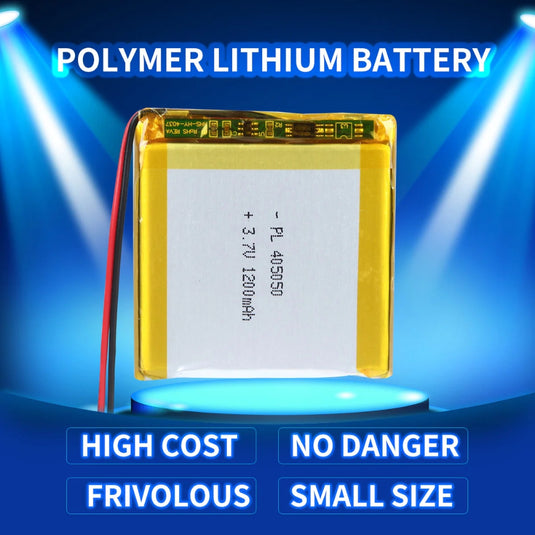 [PH2.0-JST Connector][405050] Universal 1200mAh 3.7V Rechargeable Li-Ion Lithium Polymer Battery - Polar Tech Australia