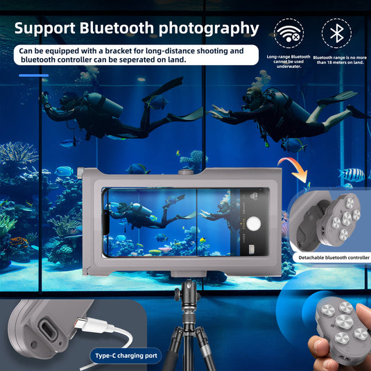 [Up to 6.9"][Upgraded Version] Redpepper Universal 15m Depth (3rd Gen) Pro Diving Waterproof Phone Case With Bluetooth - i-Station Mobile Phone & Electronic Device Repair and Accessories