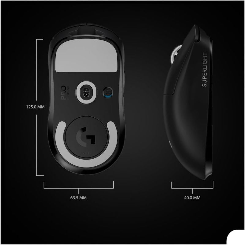 Cargue la imagen en el visor de la galería, Logitech G PRO X Superlight Wireless Gaming Mouse, Hero 25K Sensor, Ultra-Light with 63g, 5 Programmable Buttons, 70 Hours Battery Life, Zero Additive PTFE Feet, PC/Mac
