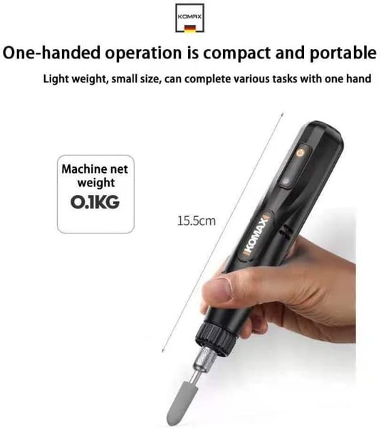 [237 in 1] Komax 12V 5-Speed Touch Screen Portable Type-C Chargeable Powerful Multifunction Polishing Pen Grinding Grinder Hand DIY Tool (Copy)