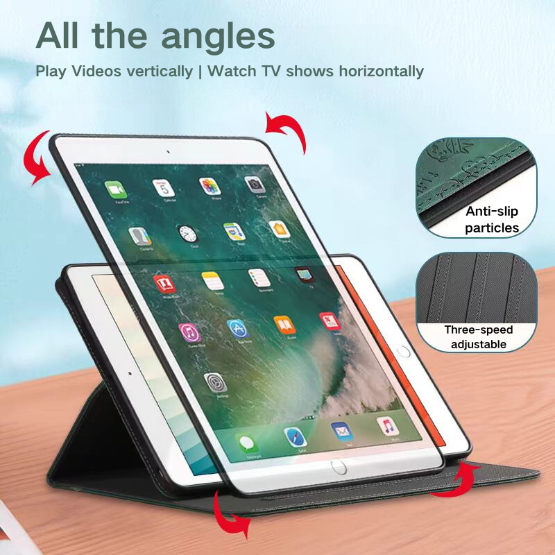 Chargez l&#39;image dans la visionneuse de la galerie, Apple iPad 5/6 9.7&#39;&#39; 5/6th Gen (2017/2018) Smart 360° Degree Rotate Stand Leather Case - Polar Tech Australia
