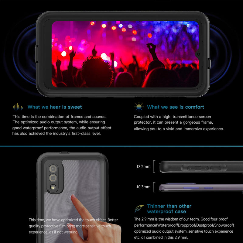 Cargue la imagen en el visor de la galería, [A-Series] Motorola Moto G Pure (2021) - Redpepper Full Covered Waterproof Heavy Duty Tough Armor Case - Polar Tech Australia
