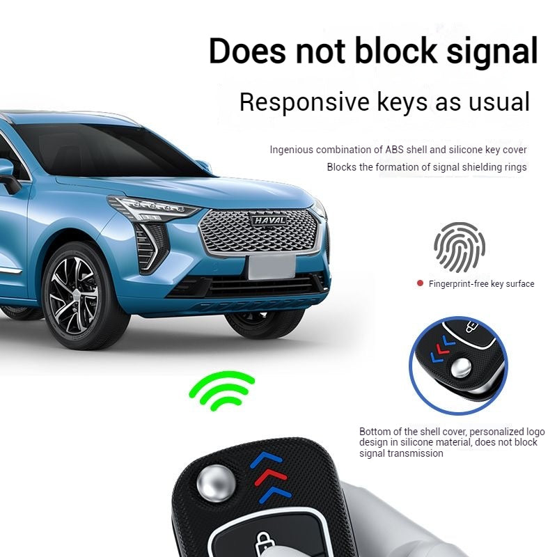 Load image into Gallery viewer, Great Wall Matte ABS Silicone Car Key Fob Case Cover For Haval, Wingle, M4, C30
