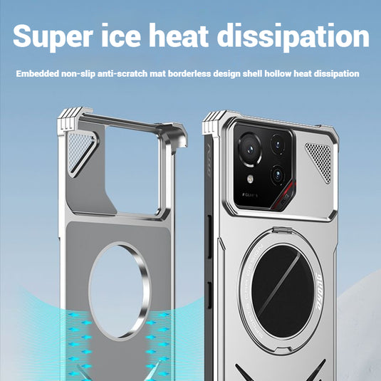 Asus ROG Phone 8 / 8 Pro - 360 Degree Frameless Metal Heat Dissipation Snap-on Case - Polar Tech Australia