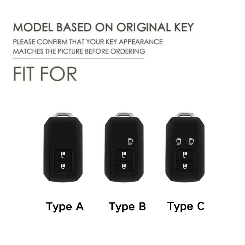 Load image into Gallery viewer, Suzuki Zinc Alloy + Silicone Car Key Fob Case Cover For Dzire, Ertiga, Vitara, Brezza, Baleno, HustlerJimny, - Polar Tech Australia
