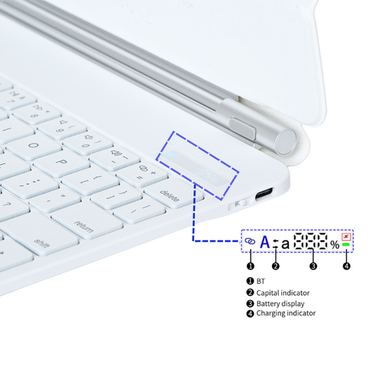 Magic Magnetic Floating Trackpad Wireless 7 Multi-Color Backlit Keyboard Case for Apple iPad 10.9” & 11“ 10/11th Gen (2022/2025)