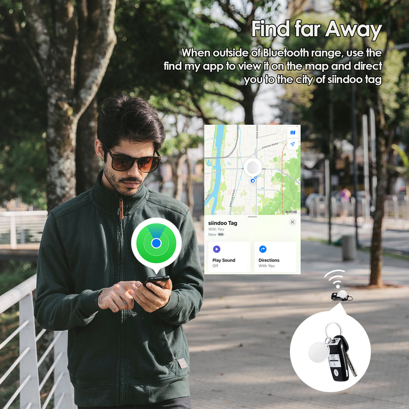 Cargue la imagen en el visor de la galería, [Siindoo]  AirTag Mini GPS Tracker Smart Tag Luggage Wallet Pet Key Finder - Polar Tech Australia
