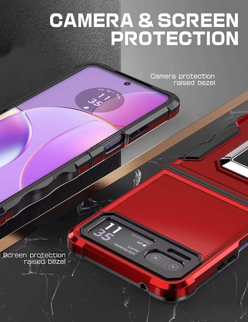 Load image into Gallery viewer, [Built-in Kickstand] Motorola Moto Razr 40/Razr 2023 - Military Grade TPU+PC Shockproof Heavy Duty Case - Polar Tech Australia
