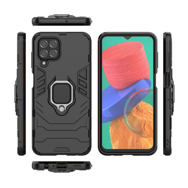 Cargue la imagen en el visor de la galería, Samsung Galaxy A42 5G (SM-A426) - Heavy Duty Armor Case With Ring Holder Stand
