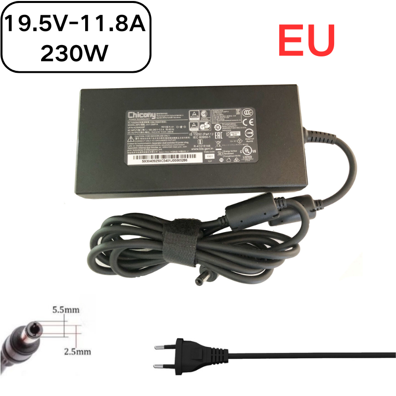 Cargue la imagen en el visor de la galería, [19.5V-11.8A/230W][5.5x2.5] Gigabyte ADP-230EB H Laptop AC Power Supply Adapter Charger - Polar Tech Australia
