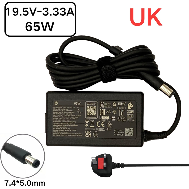 Chargez l&#39;image dans la visionneuse de la galerie, [19.5V-3.33A/65W][7.4x5.0] HP Spectre Pro x360 G2 Convertible Laptop AC Power Supply Adapter Charger
