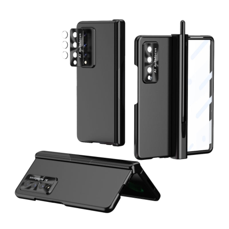 Chargez l&#39;image dans la visionneuse de la galerie, [With Pen Slot] Samsung Galaxy Z Fold 3 (SM-F926) - Full Coverage Electroplated Magnetic Hinge Shockproof Protective Case
