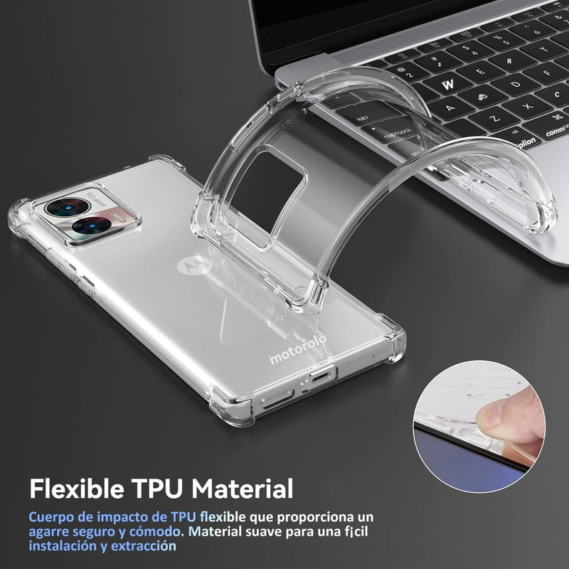 Cargue la imagen en el visor de la galería, Motorola Edge 30 Neo - AirPillow Cushion Transparent Soft Clear TPU Four Corners Protective Case - Polar Tech Australia
