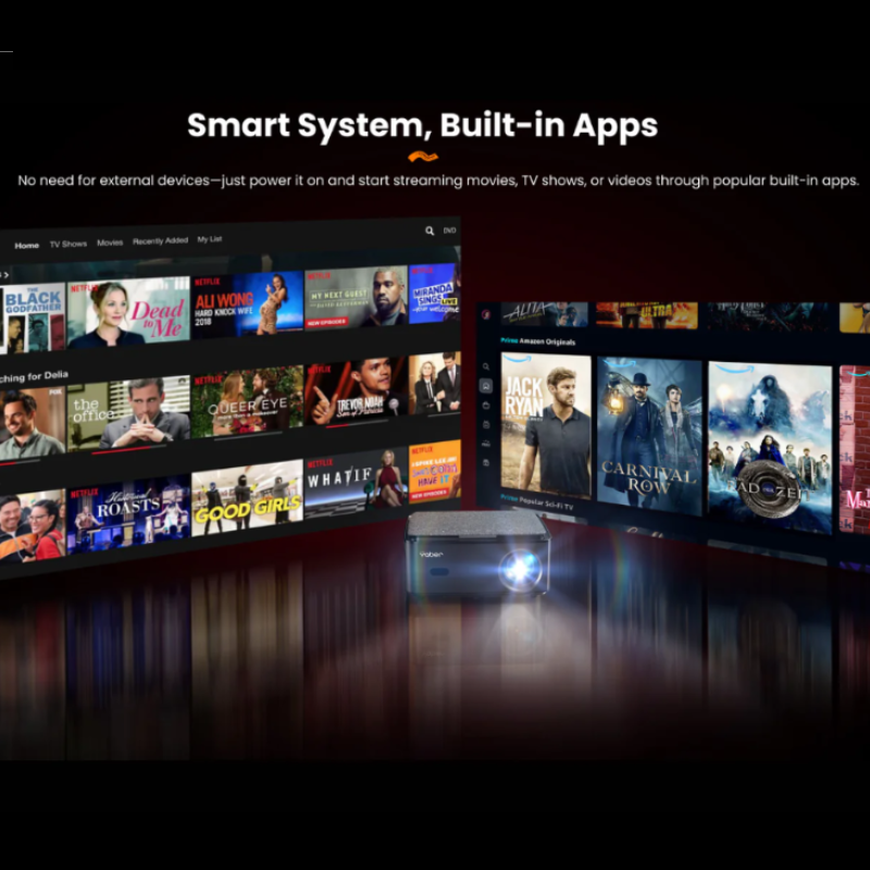 Cargue la imagen en el visor de la galería, [AN37] 1080P Native Support 4K 1000 ANSI 26000 Lumens Android Smart Profession Projector
