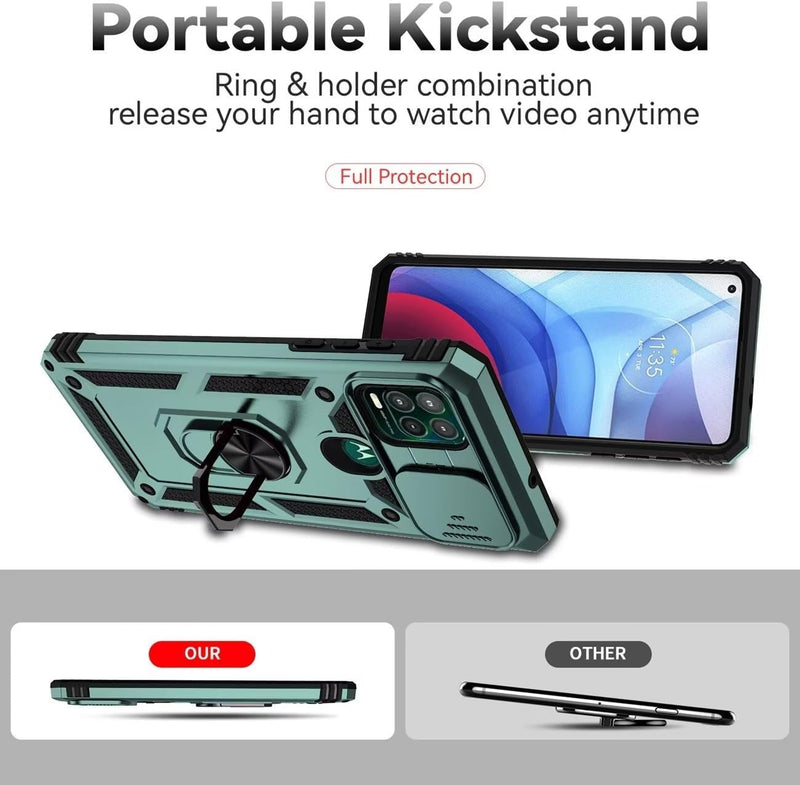 Load image into Gallery viewer, [Magnetic Rotable Kickstand][Slide Camera Cover] Motorola Moto G Stylus 5G 2021 - Shield Shockproof Rugged Heavy Duty Case - Polar Tech Australia
