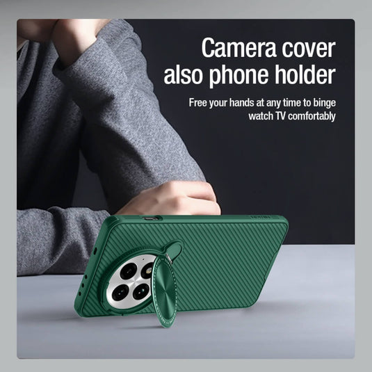 [Magsafe Compatible] OnePlus 13 - Nillkin Super Matte Shield Flip Style Lens Camera Stand Protective Case