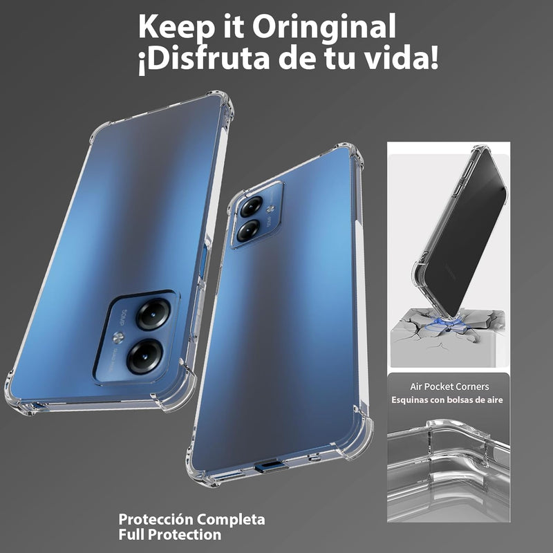 Load image into Gallery viewer, Motorola Moto G14 - AirPillow Cushion Transparent Soft Clear TPU Four Corners Protective Case - Polar Tech Australia
