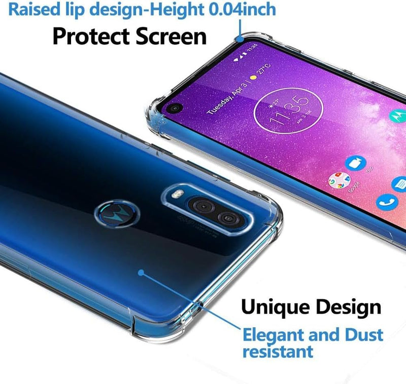 Load image into Gallery viewer, Motorola Moto One Vision - AirPillow Cushion Transparent Soft Clear TPU Four Corners Protective Case - Polar Tech Australia
