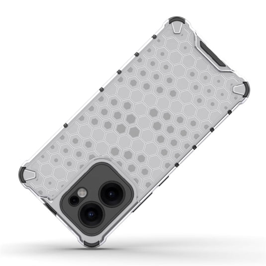 OPPO Reno13 F 4G/5G - Honeycomb Transparent Shockproof Protection Case - Polar Tech Australia