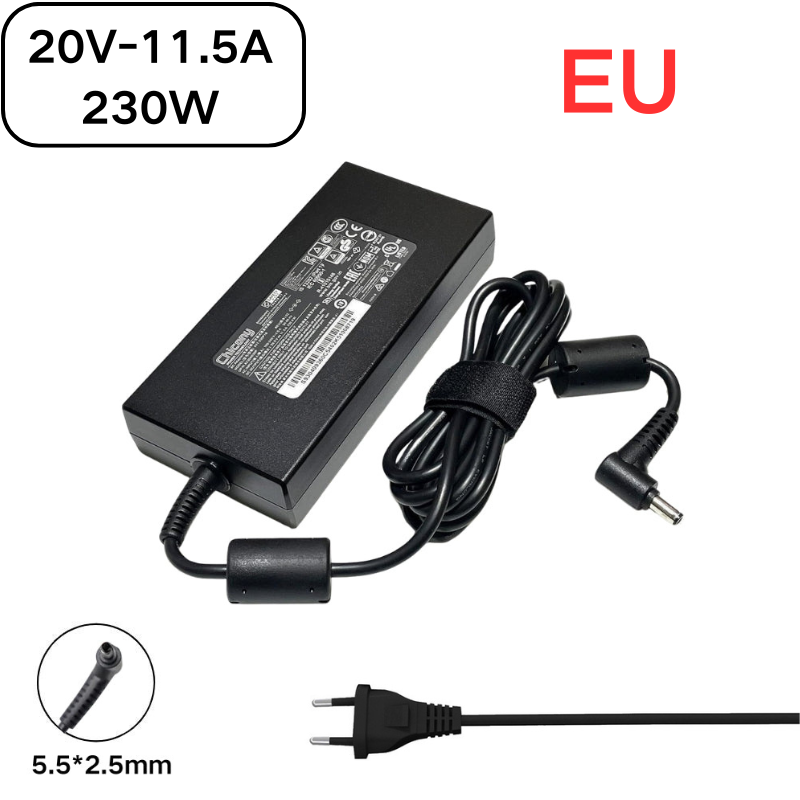 Load image into Gallery viewer, [20V-11.5A/230W][5.5*2.5] MSI GS66 GS76 WS66 WS76 Msi Creator 15 17 Laptop AC Power Supply Adapter Charger
