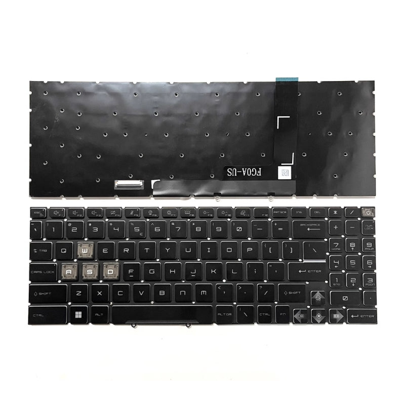 Cargue la imagen en el visor de la galería, MSI Cyborg 15 A13V A13VF /  PULSE 15 B13V MS-1583 MS-1585 Series - Laptop Keyboard With Backlit US layout
