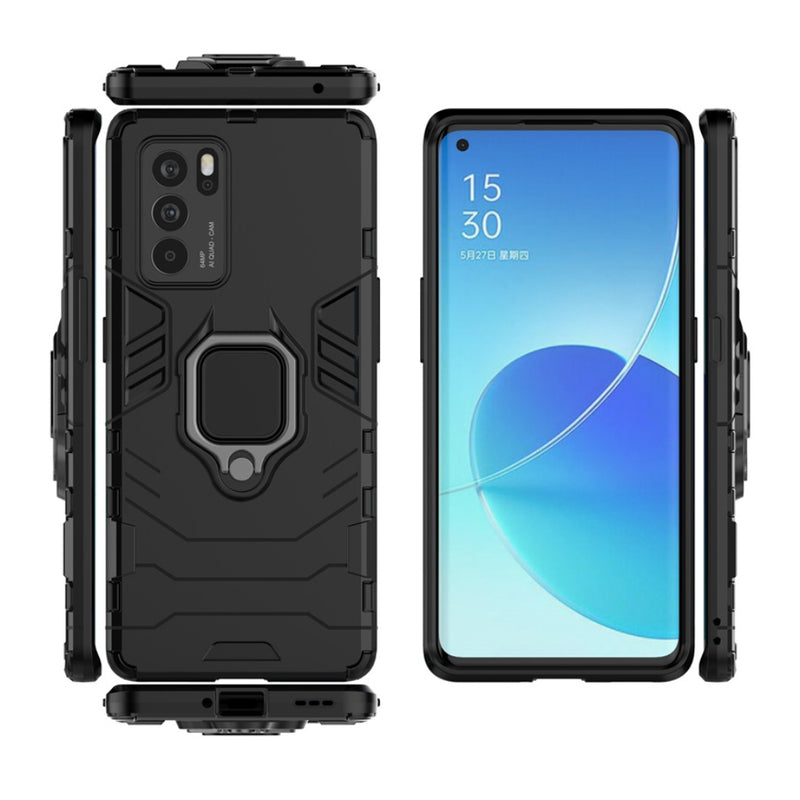 Chargez l&#39;image dans la visionneuse de la galerie, OPPO Reno6 Pro 5G (CPH2249) - Heavy Duty Armor Case With Ring Holder Stand - Polar Tech Australia
