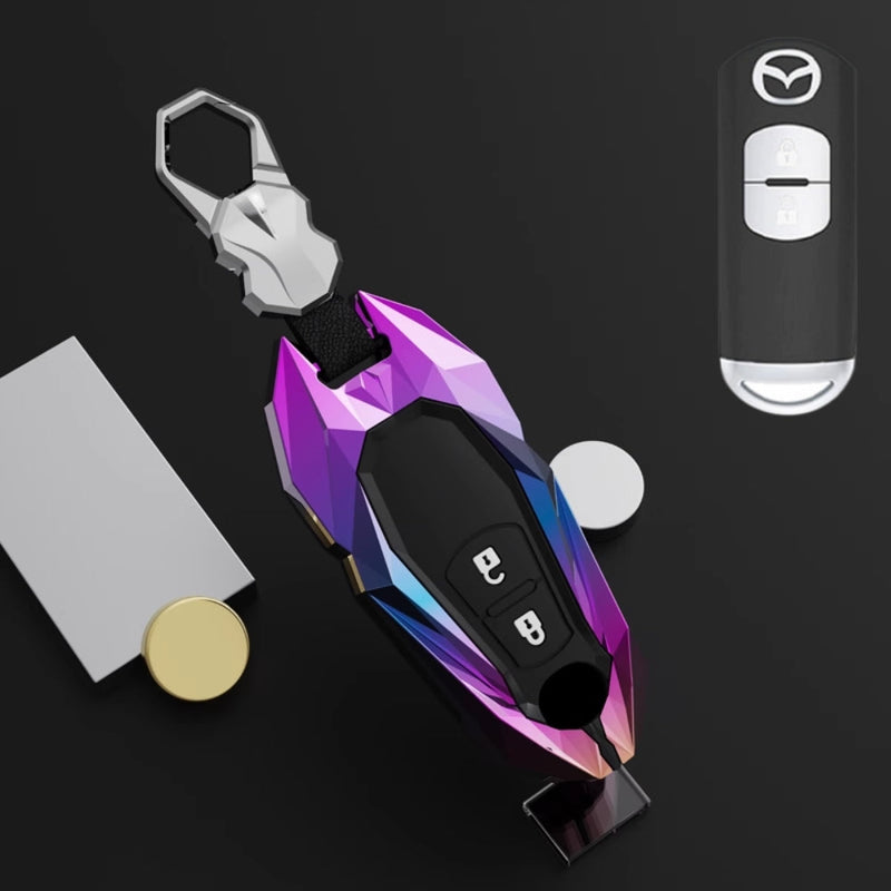 Load image into Gallery viewer, Mazda Zinc Alloy Car Key Fob Cover Case Remote For Mazda 2, 3, 5, 6, CX-3, CX-5, CX-7, CX-9

