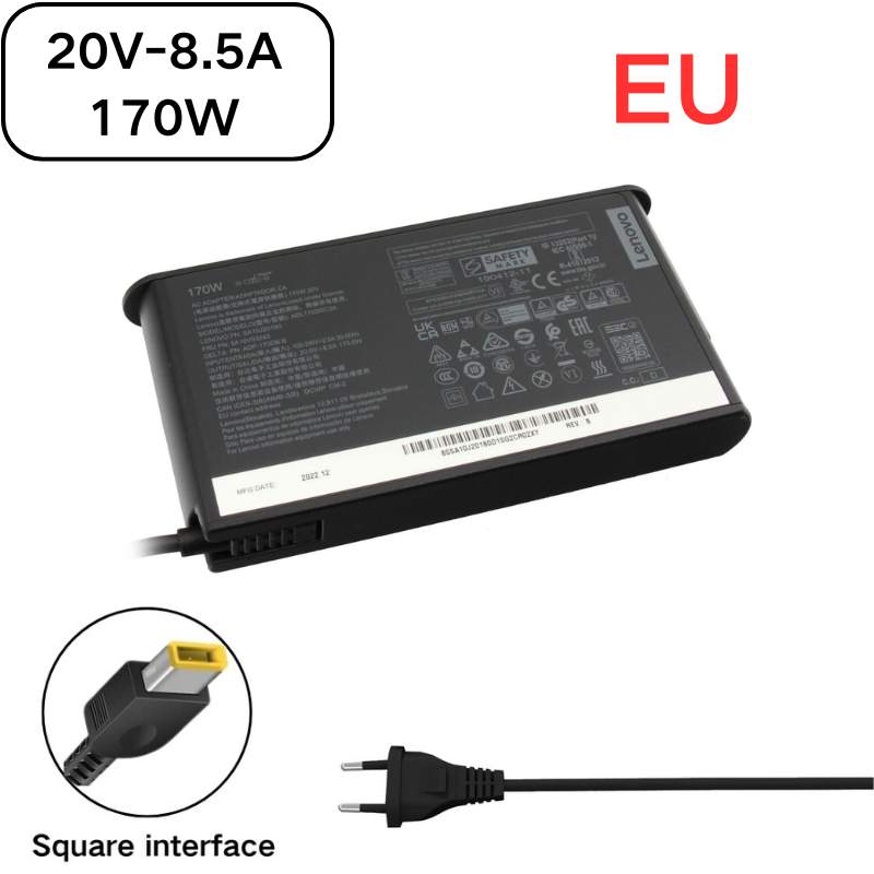 Cargue la imagen en el visor de la galería, [20V-8.5A/170W][Yellow Square] Lenovo Legion 5 Gaming Laptop AC Power Supply Adapter Charger - Polar Tech Australia

