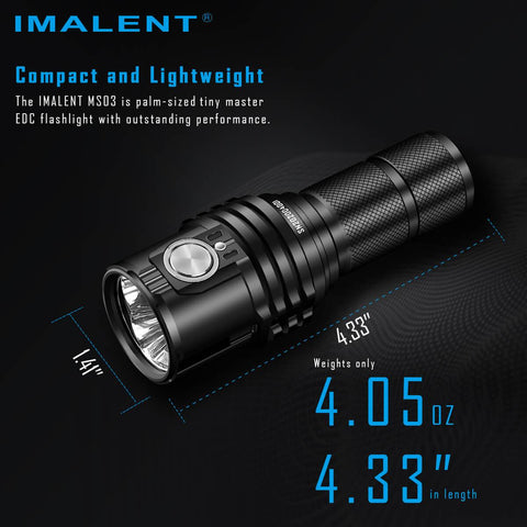 Load image into Gallery viewer, [MS03] IMALENT Brightest Brightest Everyday Carry Flashlight
